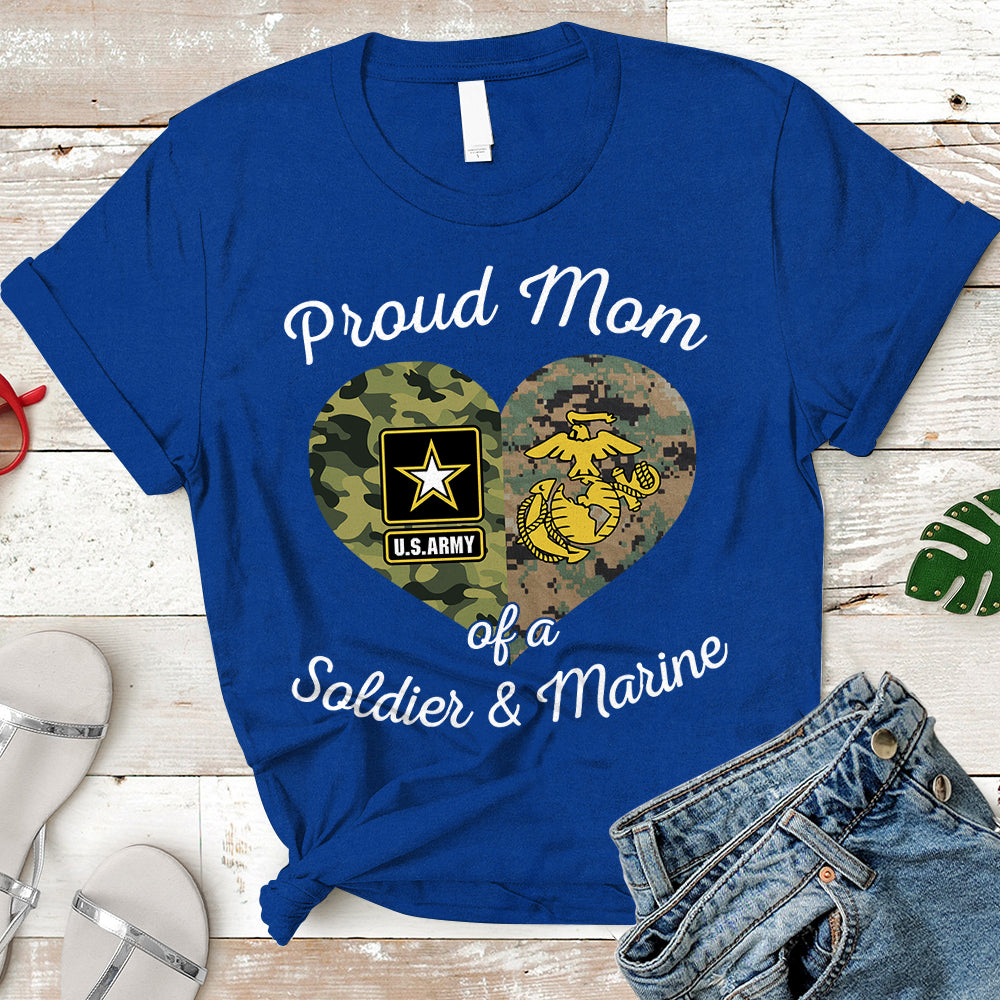 Personalized Family Member, Military Branch - Proud Military Mom, Wife, Aunt, Sister, Grandma...(Other) - Military Shirt- - K1702