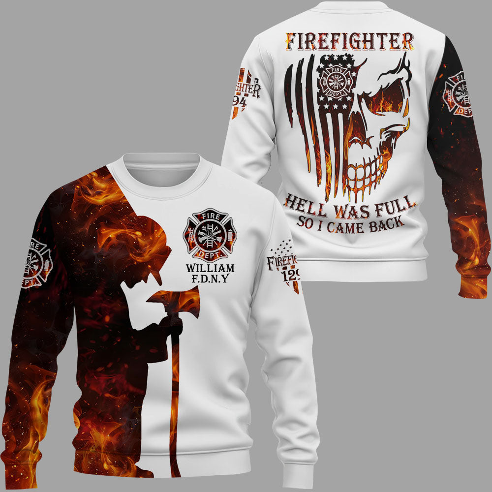 Custom Firefighter All Over Print Shirt Custom Fire Department Gift For Firefighters K1702 Trhn