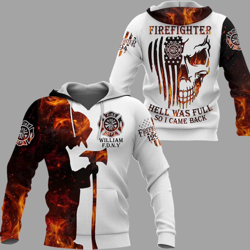 Custom Firefighter All Over Print Shirt Custom Fire Department Gift For Firefighters K1702 Trhn