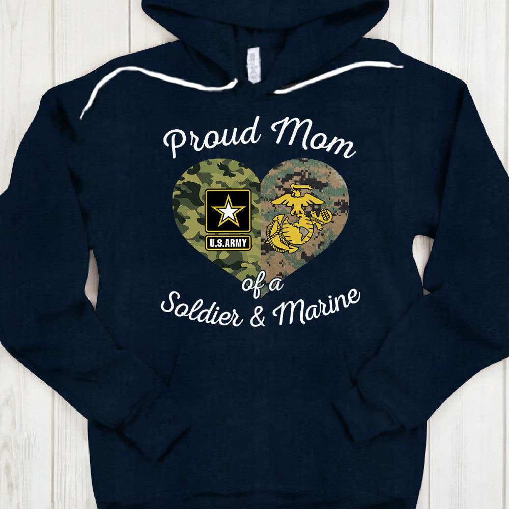 Personalized Family Member, Military Branch - Proud Military Mom, Wife, Aunt, Sister, Grandma...(Other) - Military Shirt- - K1702