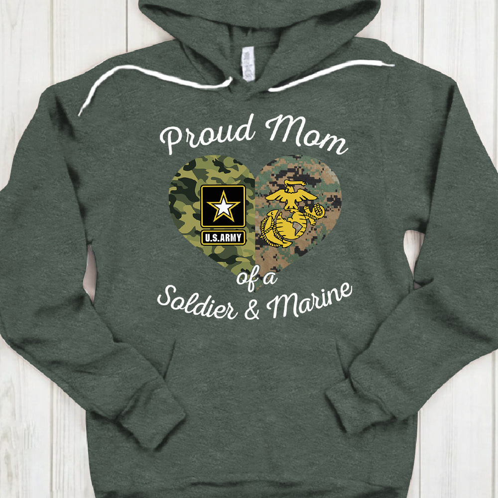 Personalized Family Member, Military Branch - Proud Military Mom, Wife, Aunt, Sister, Grandma...(Other) - Military Shirt- - K1702