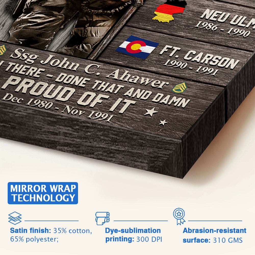 Personalized Poster And Canvas World Tour Custom Military Base Gift For Veterans K1702