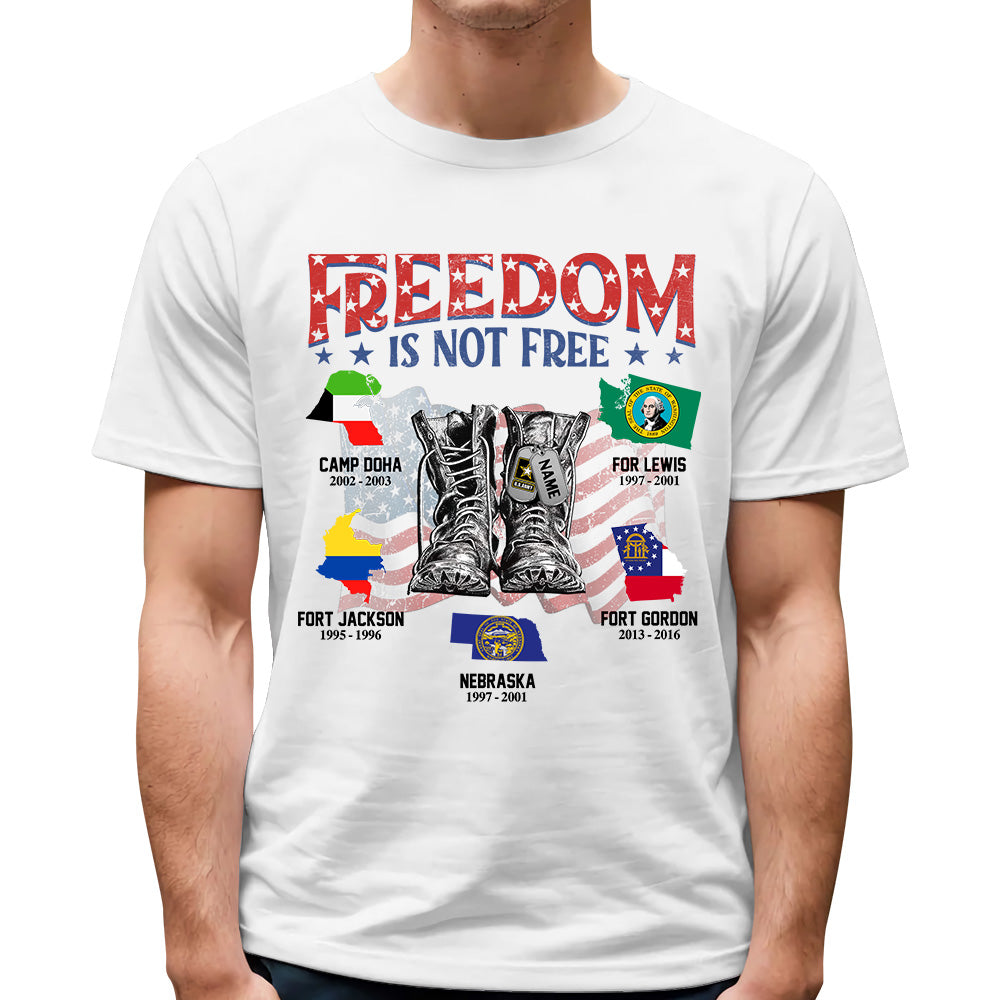 Freedom Is Not Free Personalized Shirt For Veteran K1702