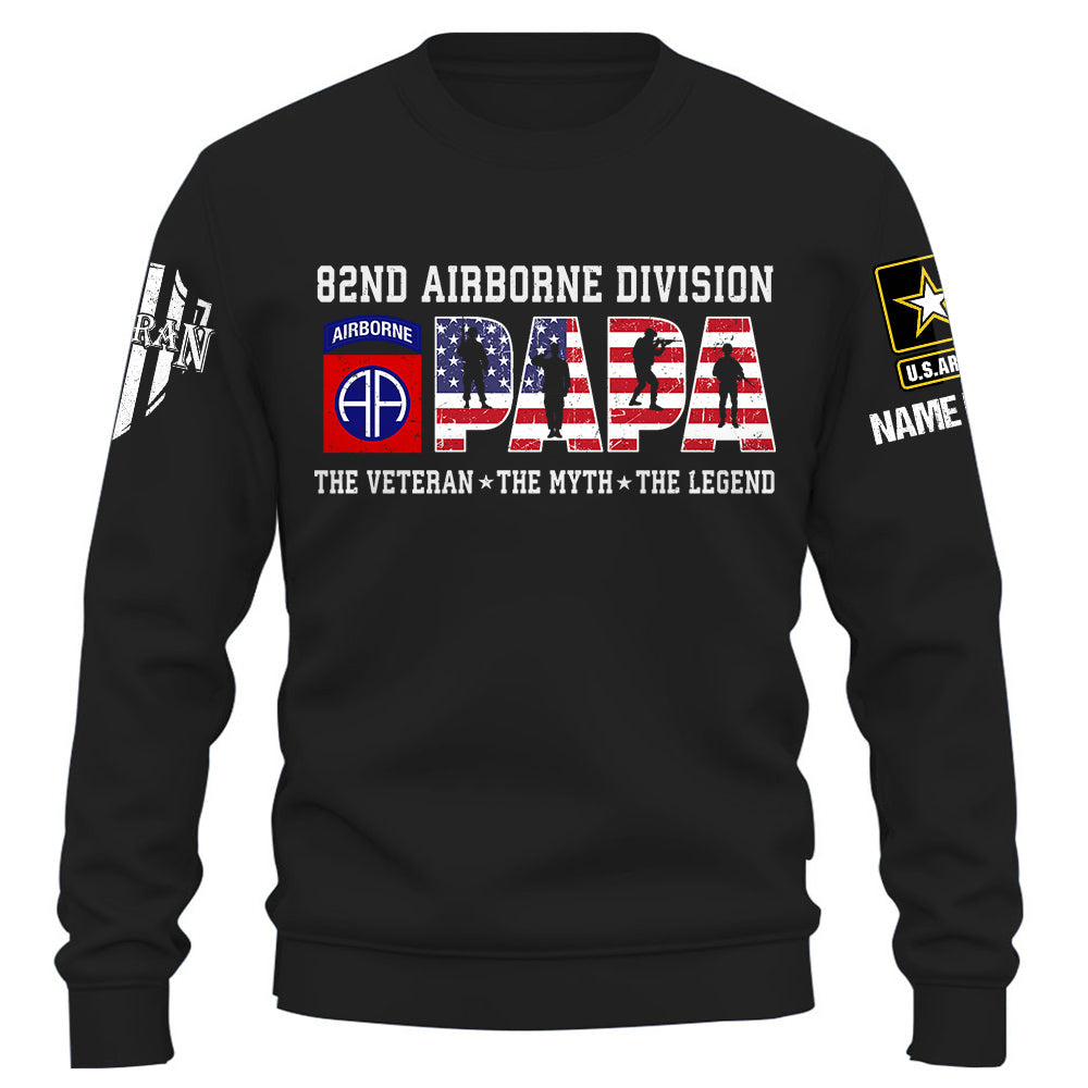 Veteran Shirt Custom Military Unit Papa Veteran Gift For Father's Day vr2 K1702