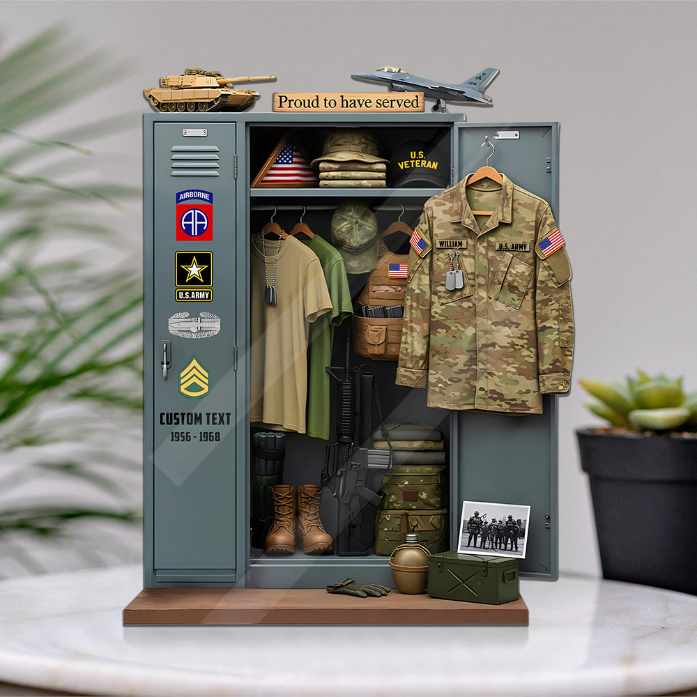 Military Personal Locker Plaque - Personalized Gifts For Veteran K1702 Trhn