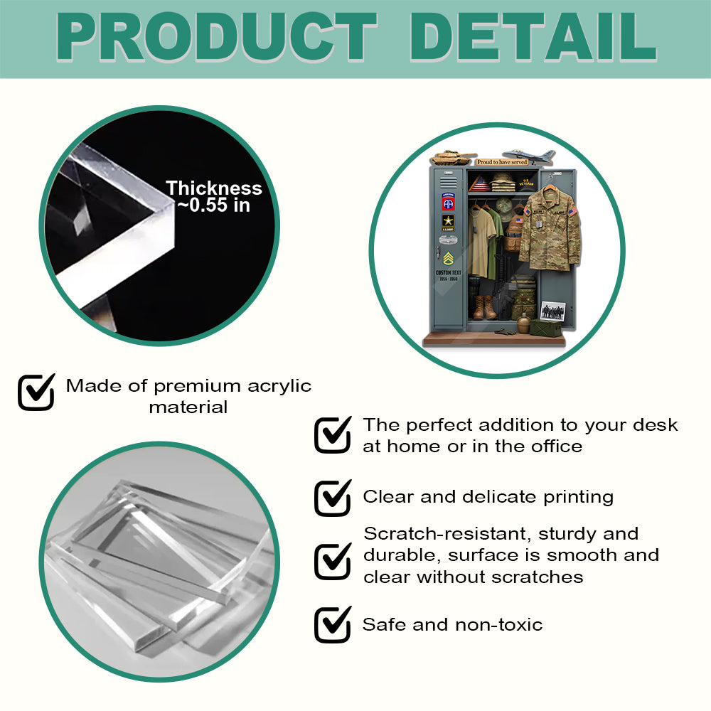 Military Personal Locker Plaque - Personalized Gifts For Veteran K1702 Trhn