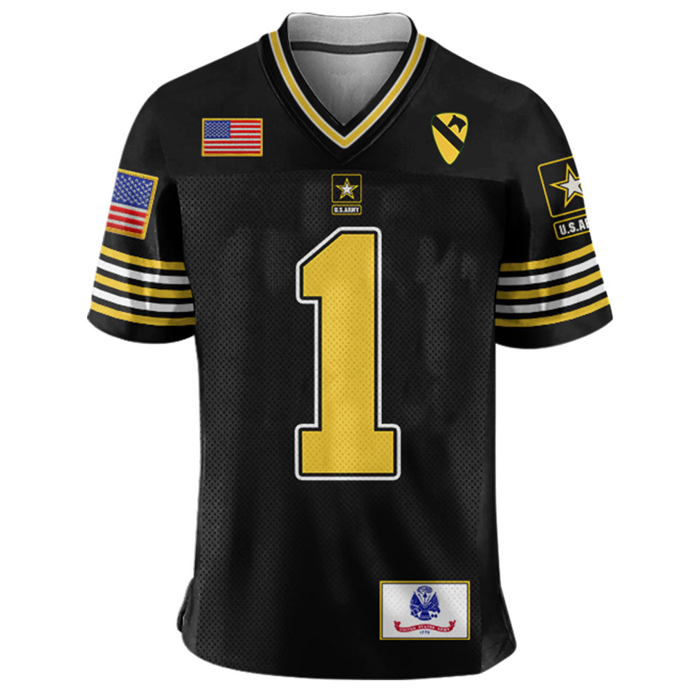 Military Football Jersey Custom All Branches Rank Division Name For Soldier Veteran K1702