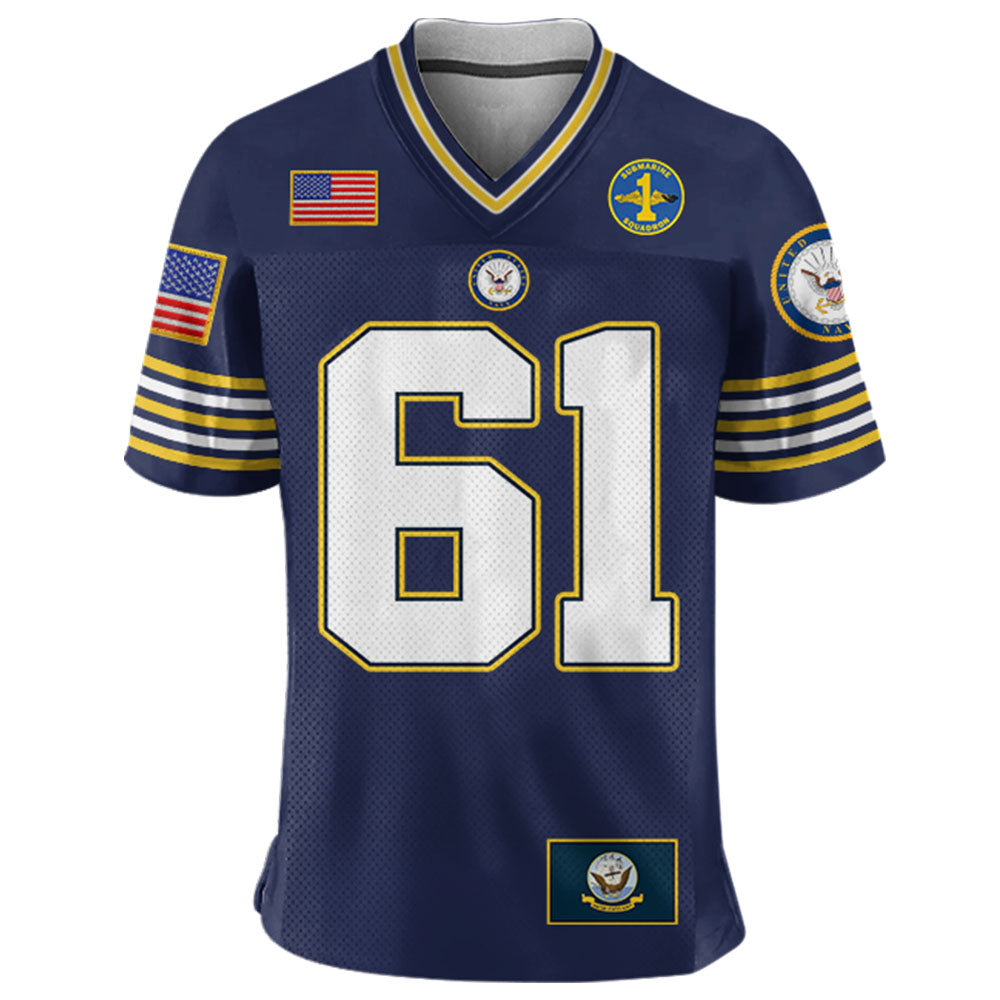 Military Football Jersey Custom All Branches Rank Division Name For Soldier Veteran K1702