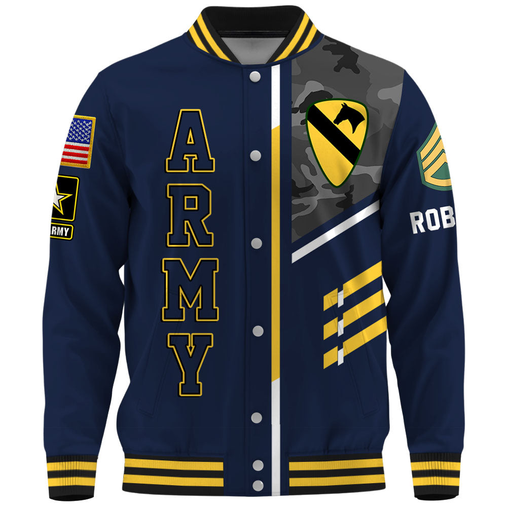 Personalized Baseball Jackets Veteran Shirt Custom All Unit Patch Division Military Gift For Soldier Veterans K1702 Trhn