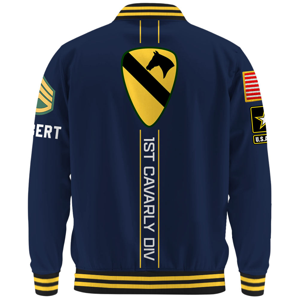 Personalized Baseball Jackets Veteran Shirt Custom All Unit Patch Division Military Gift For Soldier Veterans K1702 Trhn