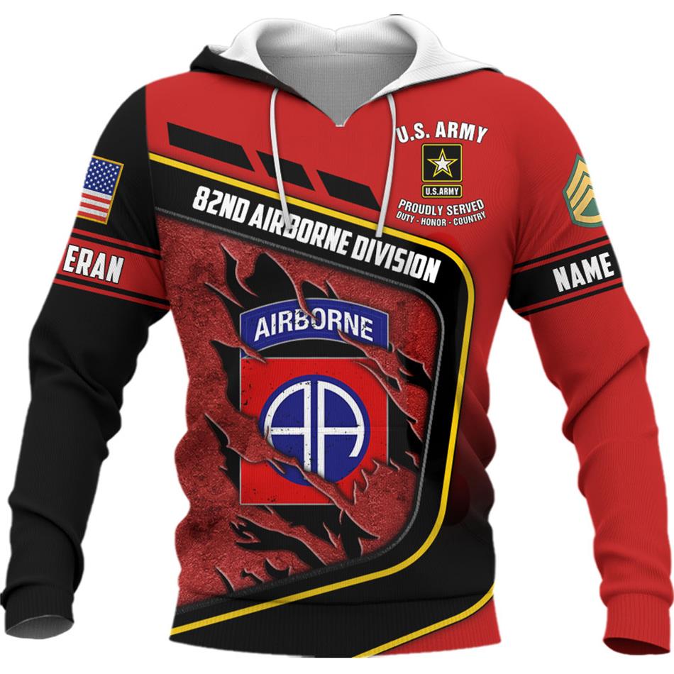 Custom Branch Division Rank Proudly Served Duty Honor Country Personalized All Over Print Shirt For Veterans K1702 Trhn