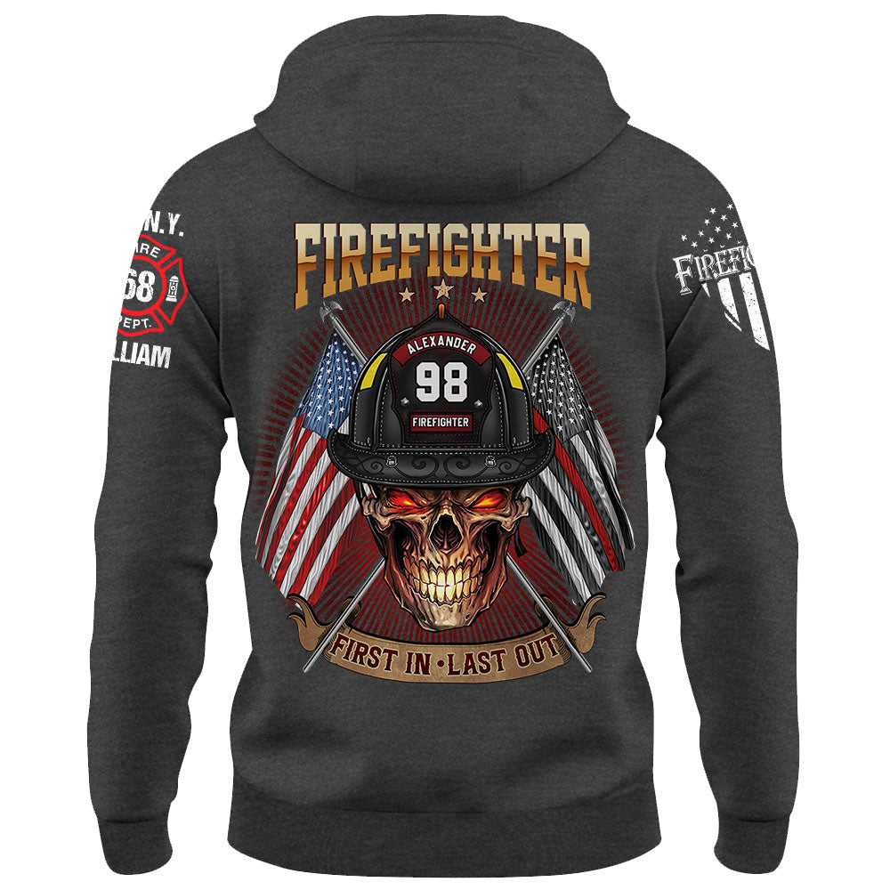 Custom Shirt Firefighter First In Last Out Gift For Firefighters K1702