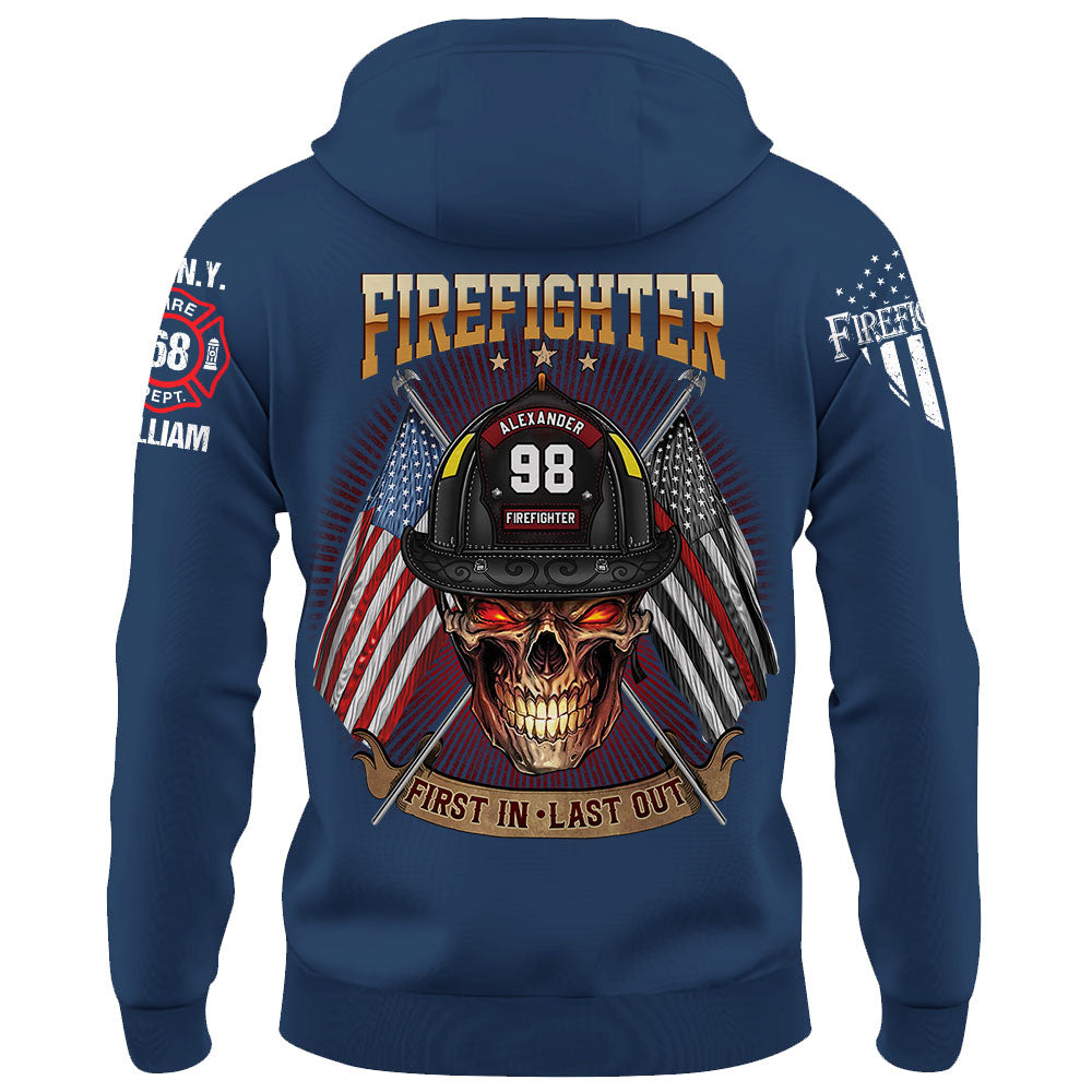 Custom Shirt Firefighter First In Last Out Gift For Firefighters K1702