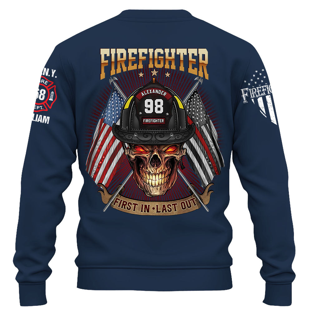 Custom Shirt Firefighter First In Last Out Gift For Firefighters K1702