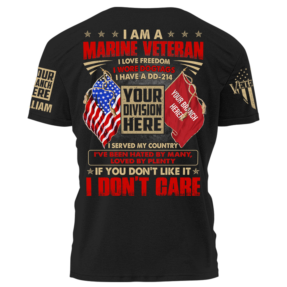I Am A Veteran I Love Freedom I Wore Dogtags I Have A DD 214 Personalized Shirt For Veteran K1702