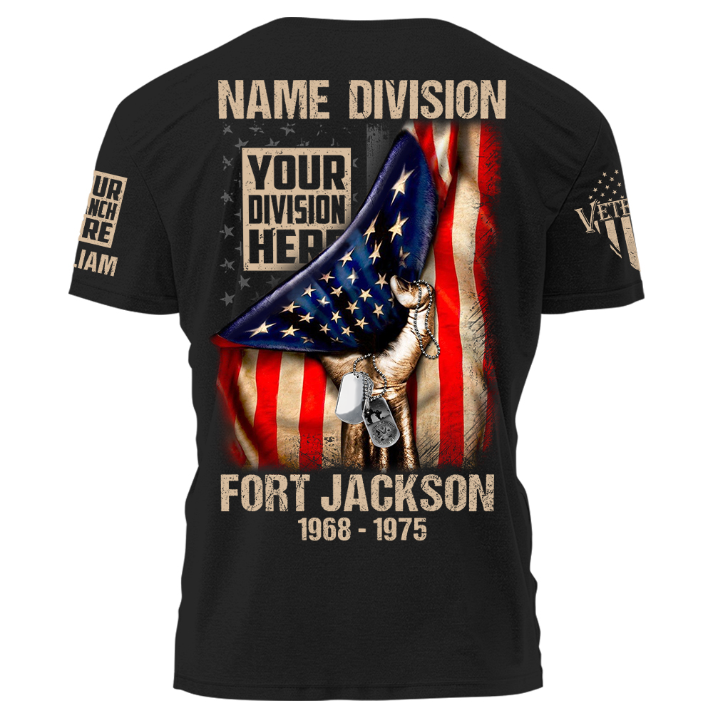 Veteran Custom Shirt Military Division Personalized Gift K1702