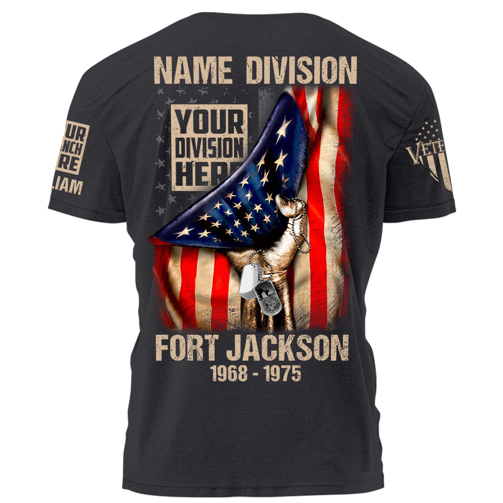 Veteran Custom Shirt Military Division Personalized Gift K1702