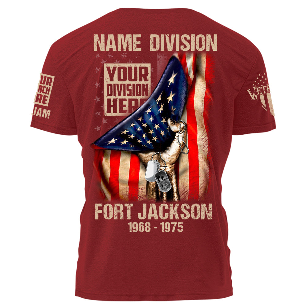 Veteran Custom Shirt Military Division Personalized Gift K1702