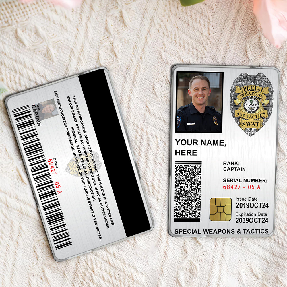 Personalized Police ID Card Custom Gift For Police K1702