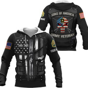 Personalized All Over Print Son Of America Custom Division Custom Shirt For Veteran K1702 Trhn