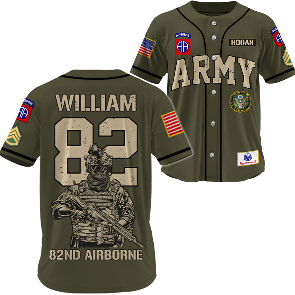 Personalized Baseball Jersey Military Shirt Custom All Military Branches Veteran Jersey Gift For Soldier Veterans K1702 Trhn