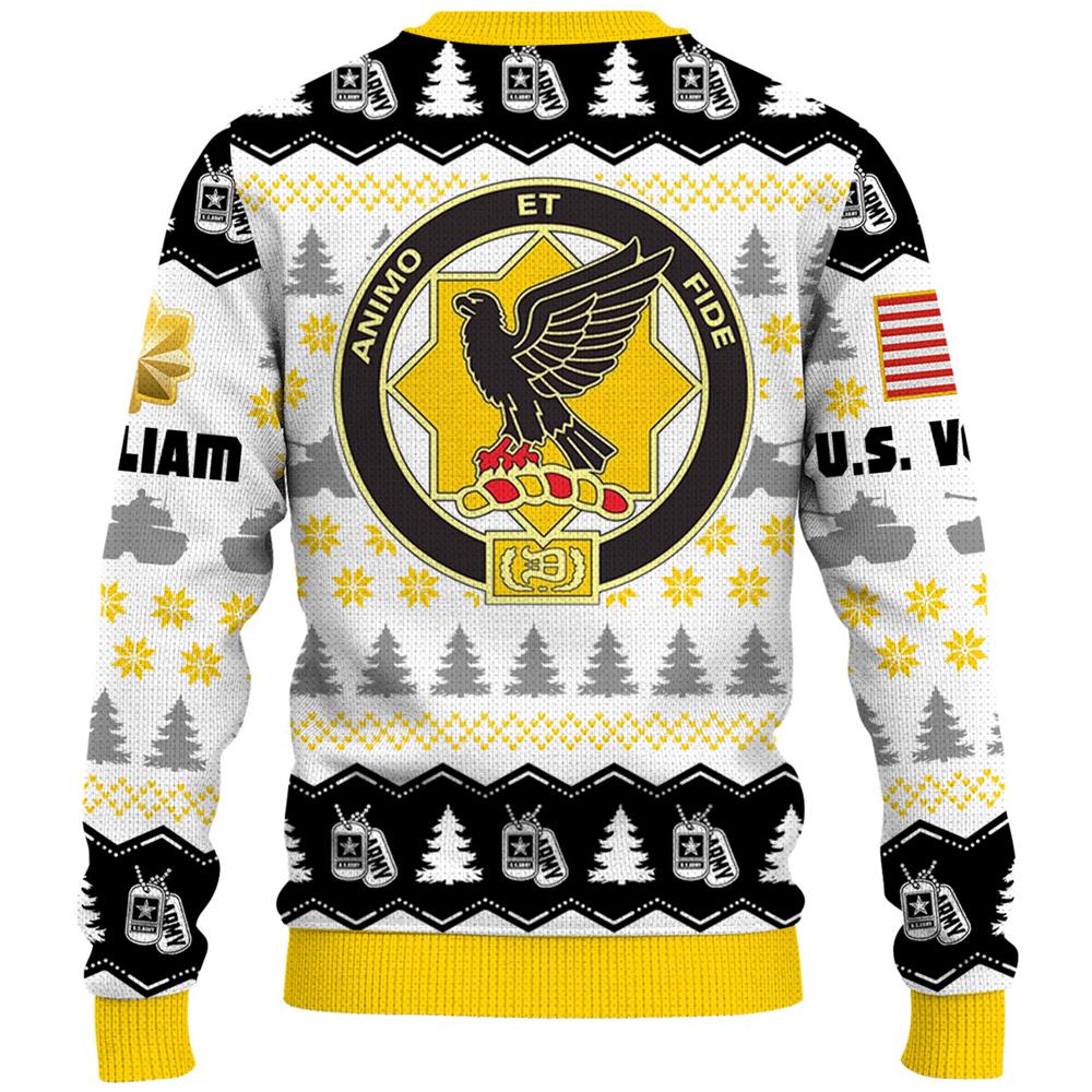 Military Christmas Ugly Sweater Custom All Branches Military Gift For Soldier Veterans K1702 Trhn