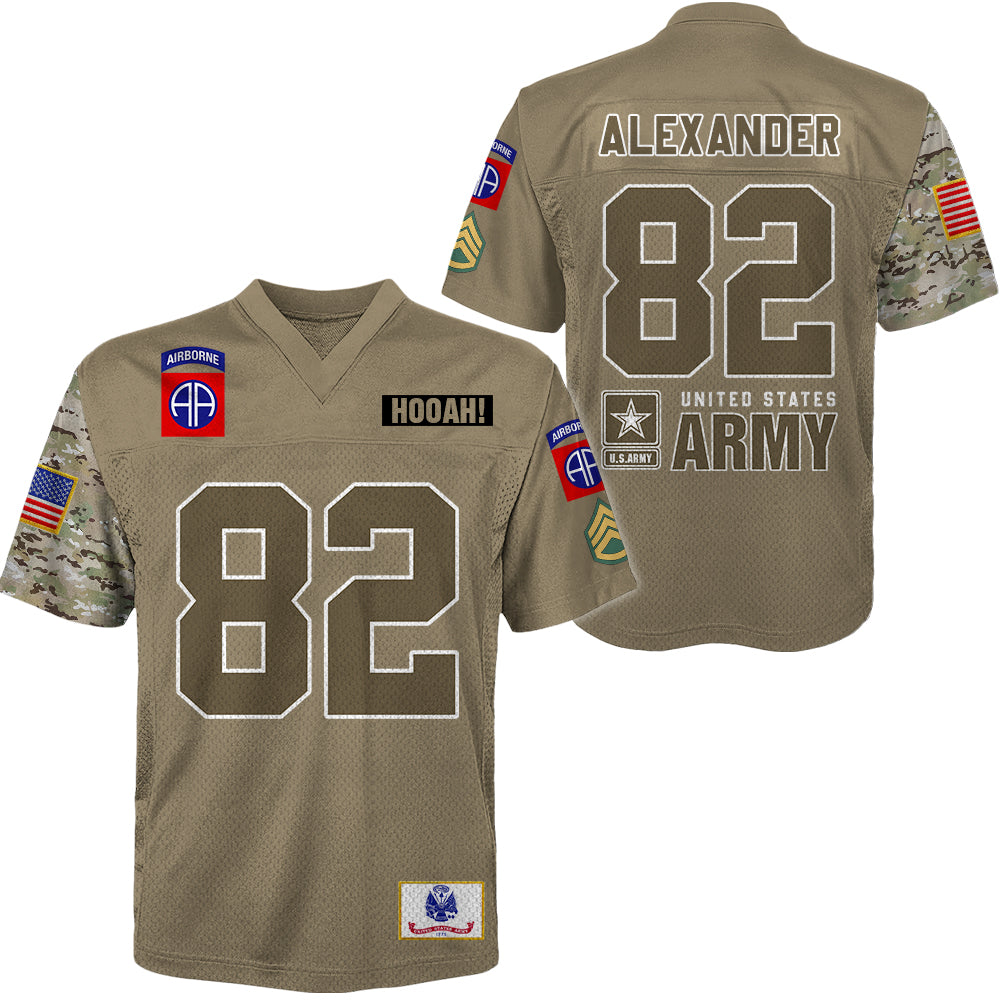 Jersey Football Military Custom Shirt Camouflage Military Veteran Gift For Veteran Soldier K1702 Trhn