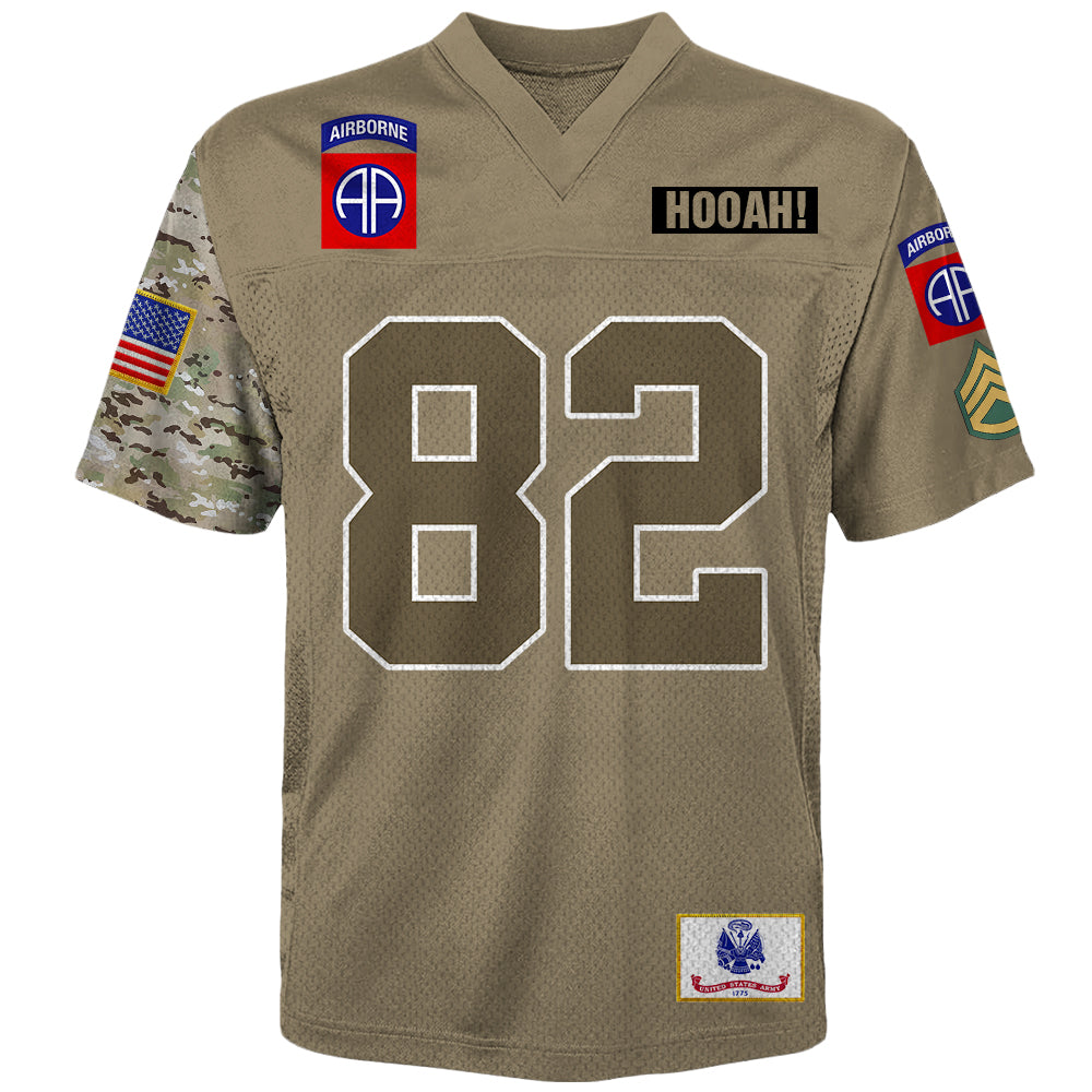 Jersey Football Military Custom Shirt Camouflage Military Veteran Gift For Veteran Soldier K1702 Trhn