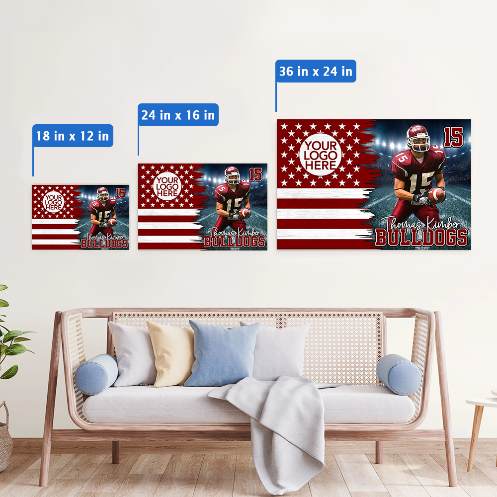 Custom Poster Canvas American Football Game Day Gift For Sport Family K1702