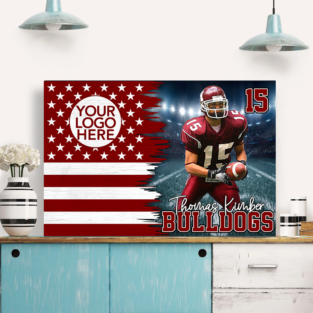 Custom Poster Canvas American Football Game Day Gift For Sport Family K1702