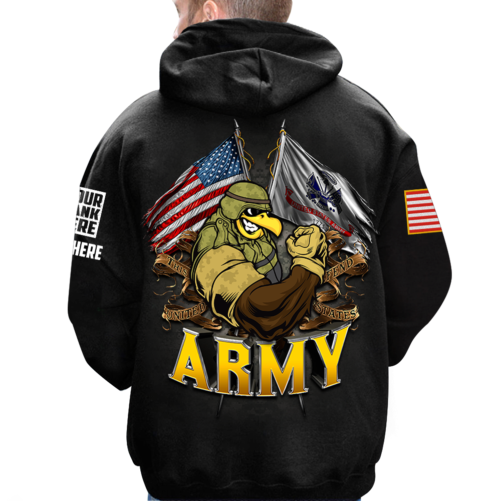 US Veteran Double Flag Custom Shirt Available All Branches All Over Print Shirt K1702