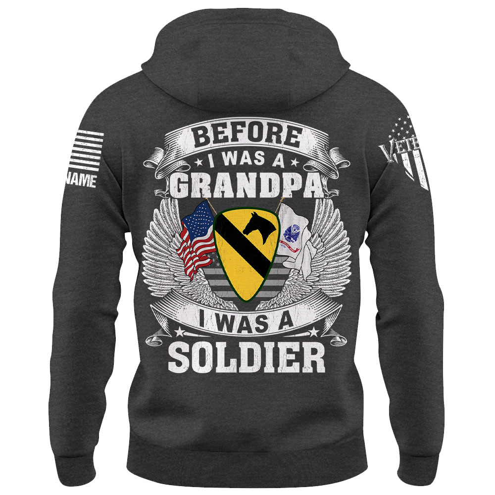 Custom Shirt Before I Was A Grandpa I Was A Paratrooper Veteran Custom All Military Branches Gift For Veterans K1702 Trhn