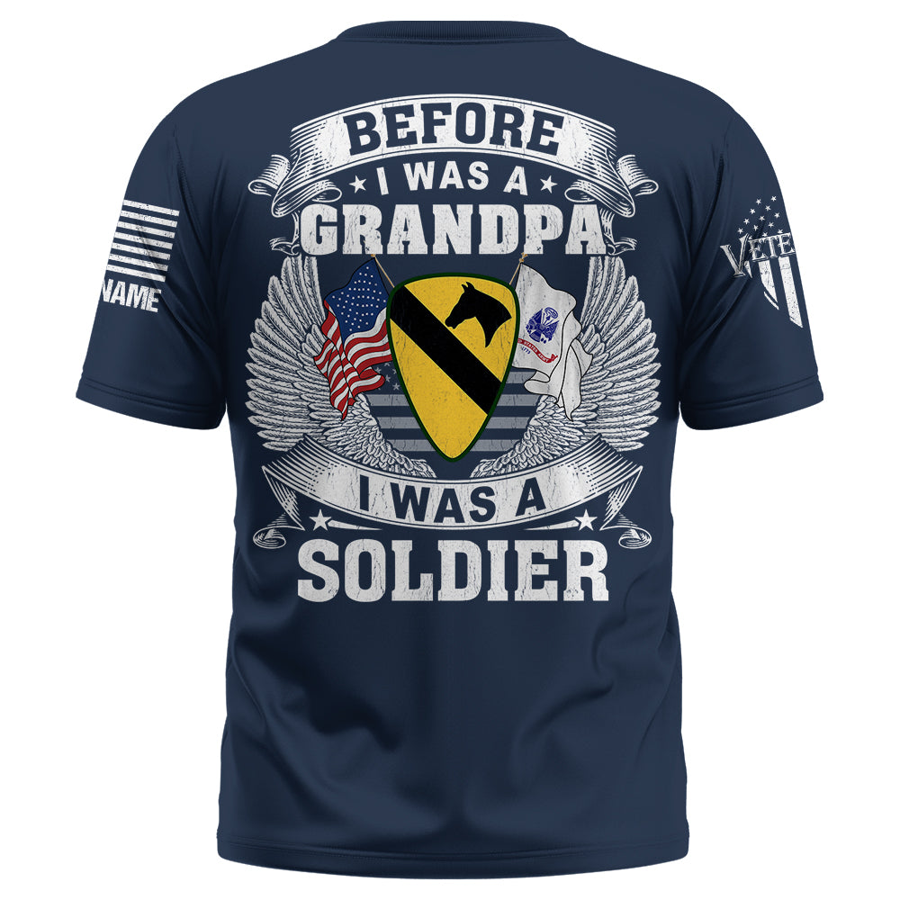 Custom Shirt Before I Was A Grandpa I Was A Paratrooper Veteran Custom All Military Branches Gift For Veterans K1702 Trhn