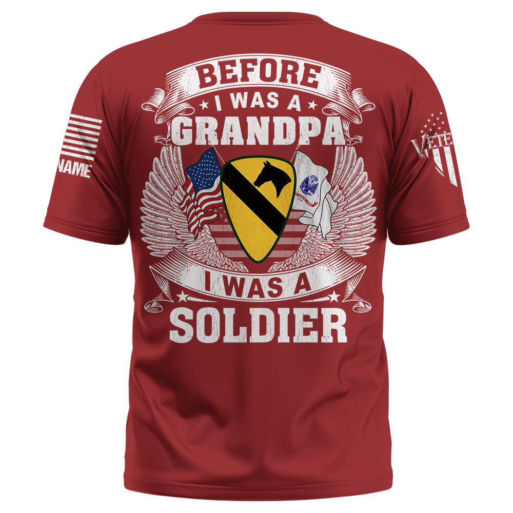 Custom Shirt Before I Was A Grandpa I Was A Paratrooper Veteran Custom All Military Branches Gift For Veterans K1702 Trhn