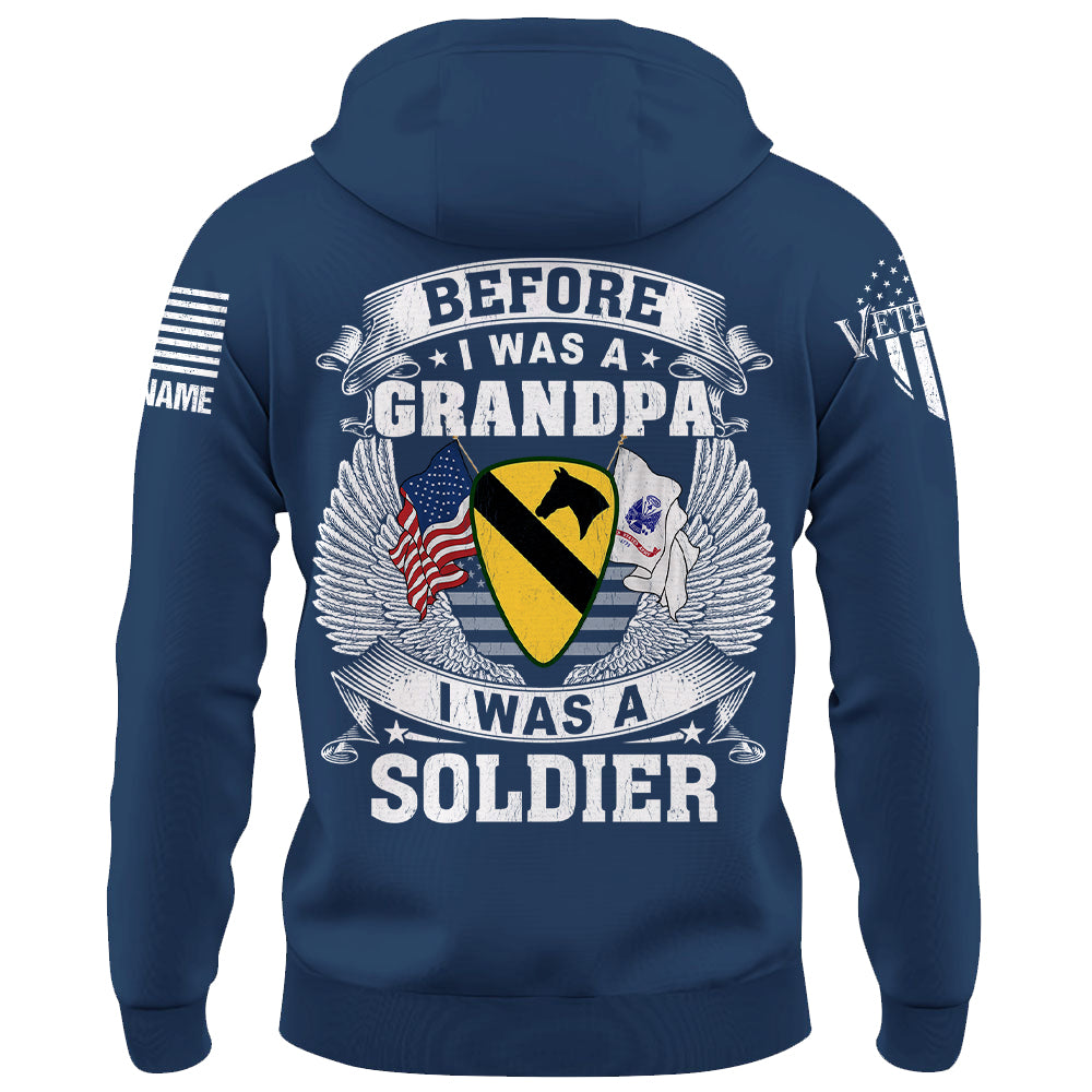Custom Shirt Before I Was A Grandpa I Was A Paratrooper Veteran Custom All Military Branches Gift For Veterans K1702 Trhn
