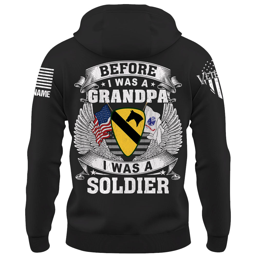 Custom Shirt Before I Was A Grandpa I Was A Paratrooper Veteran Custom All Military Branches Gift For Veterans K1702 Trhn