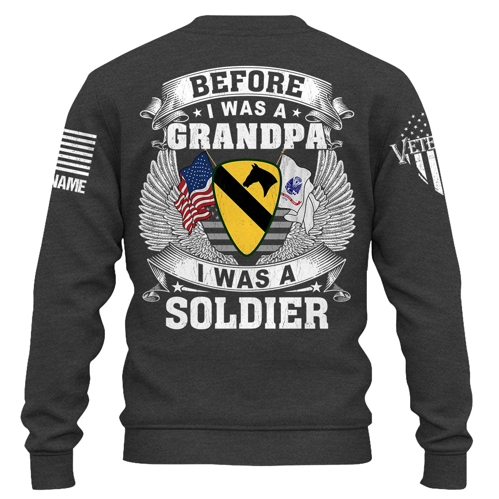 Custom Shirt Before I Was A Grandpa I Was A Paratrooper Veteran Custom All Military Branches Gift For Veterans K1702 Trhn