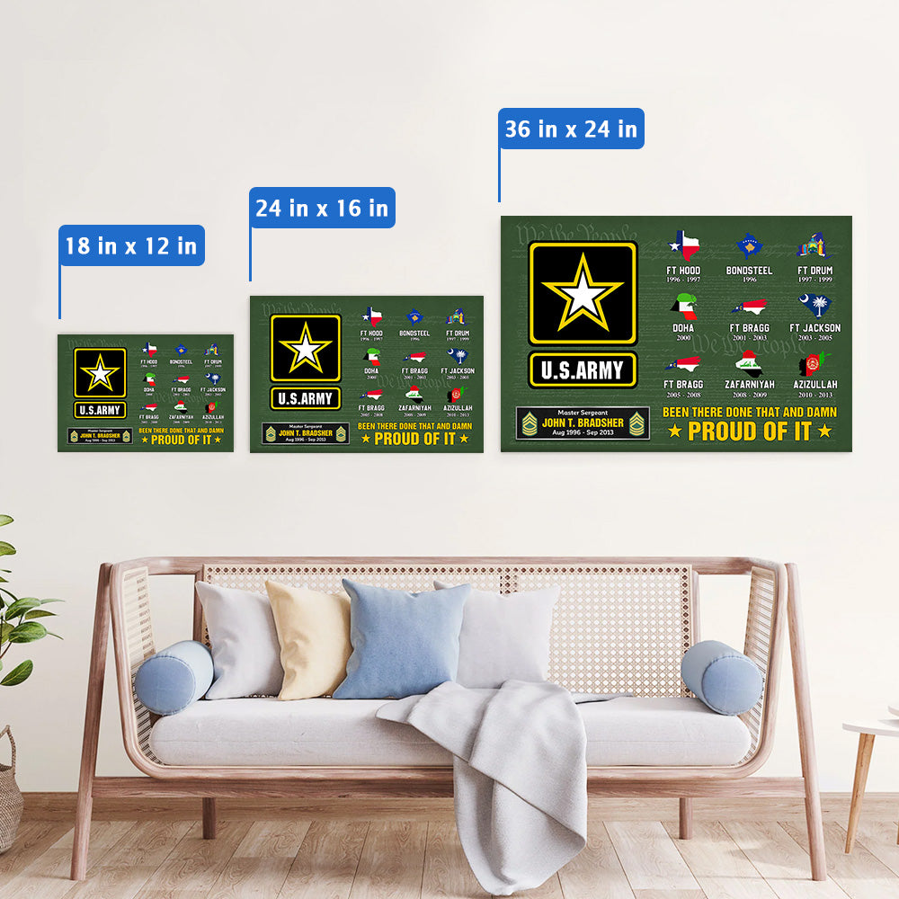 Veteran Custom Poster And Canvas Proudly Served In Military Base Personalized Gift K1702 Trhn