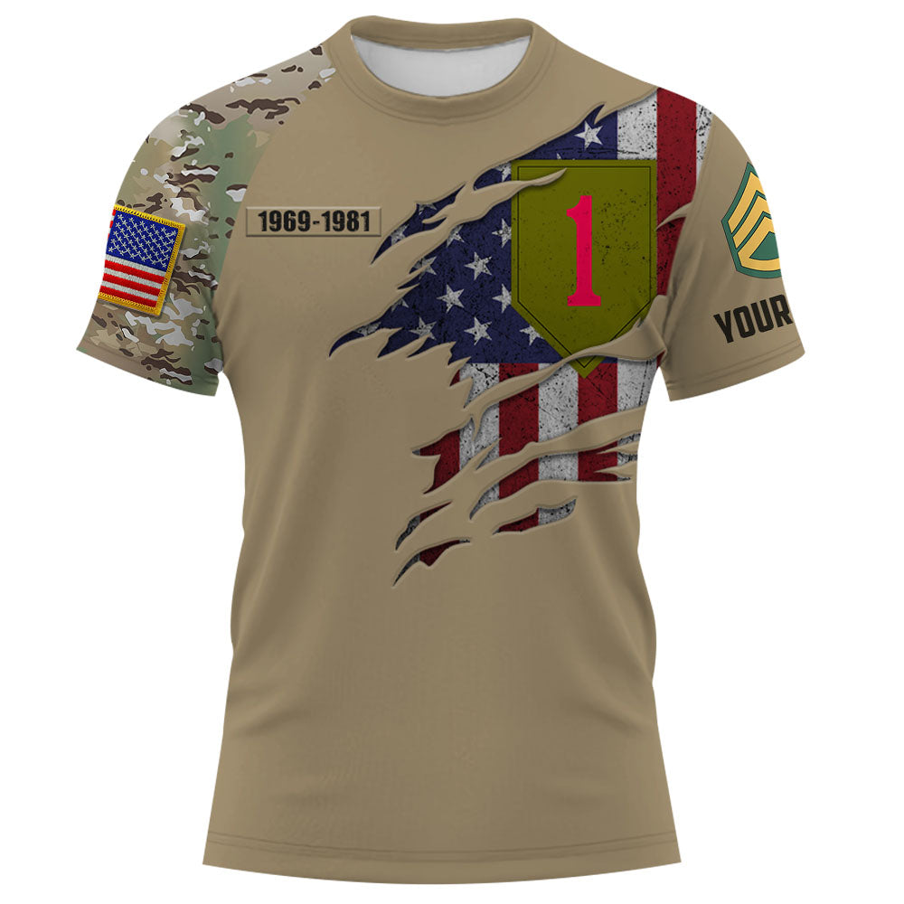 Personalized All Over Print Shirt It Was Once My Life US Veteran I Will Always Be Proud Of It Camouflage Military K1702
