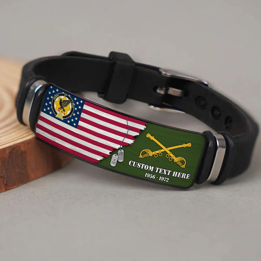 Custom Veteran Bracelet Custom Division Rank All Branches Of Service K1702 Trhn