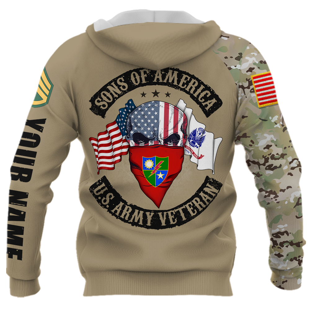 Custom Shirt Sons of America Custom Division All Branches Of Service All Over Print Shirt Gift For Soldier Veteran K1702