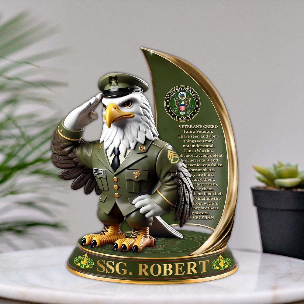 Personalized Acrylic Block Plaque Veteran Oath Of Enlistment  Custom All Military Branches Acrylic Plaque, Gift For Veterans K1702 Trhn