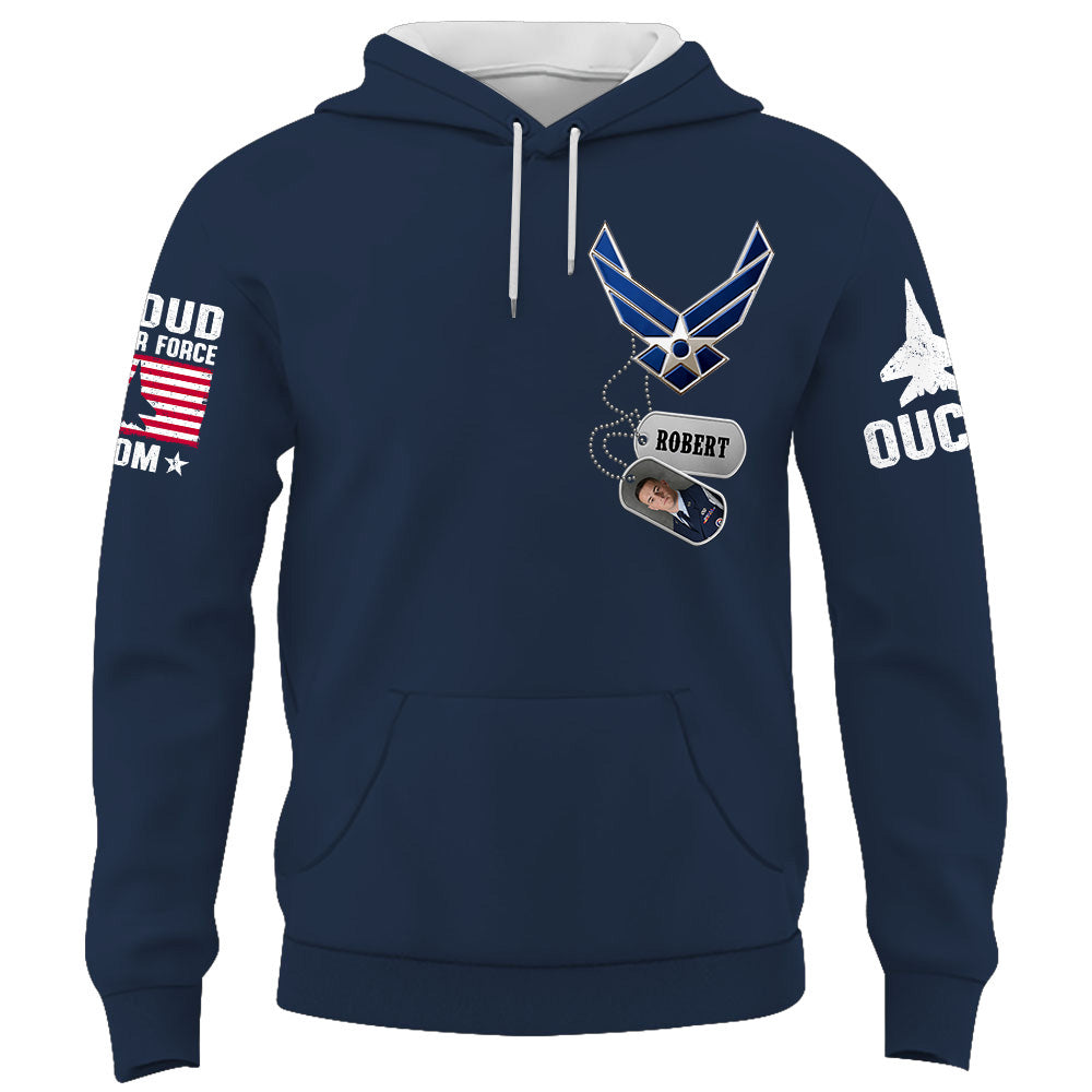 Custom Shirt Military Family Army Mom Shirt Custom Name And Photo Soldier Gift For Military Family Member K1702 Trhn