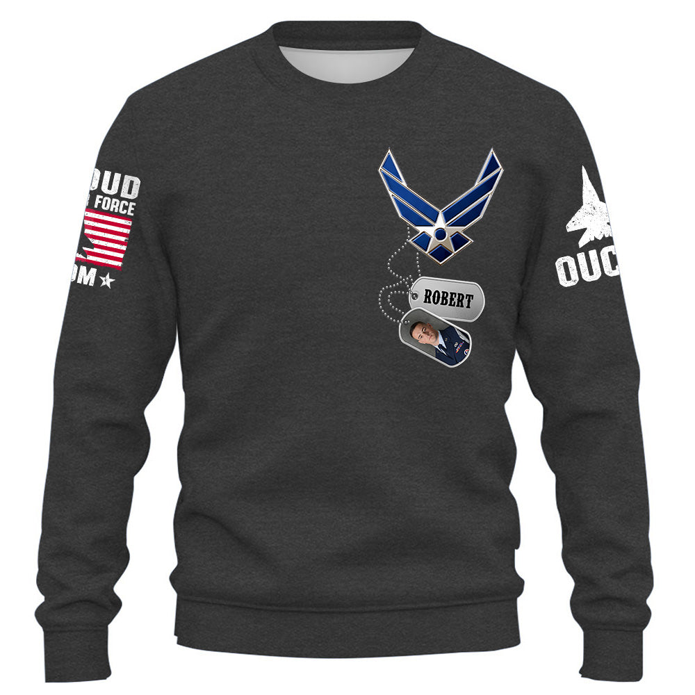 Custom Shirt Military Family Army Mom Shirt Custom Name And Photo Soldier Gift For Military Family Member K1702 Trhn