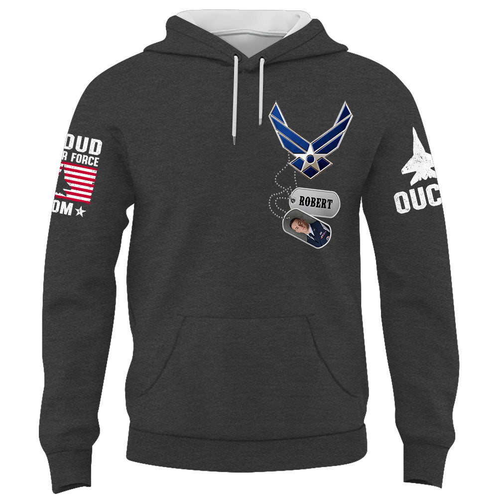 Custom Shirt Military Family Army Mom Shirt Custom Name And Photo Soldier Gift For Military Family Member K1702 Trhn