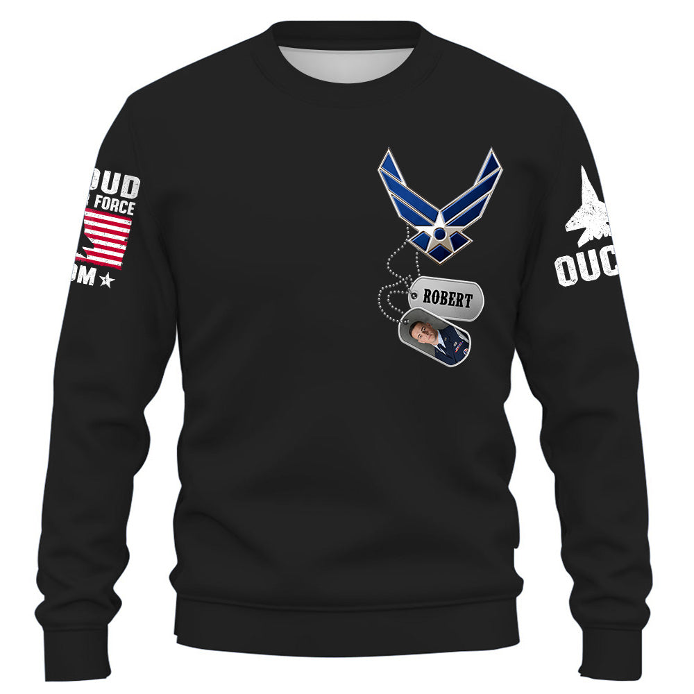 Custom Shirt Military Family Army Mom Shirt Custom Name And Photo Soldier Gift For Military Family Member K1702 Trhn