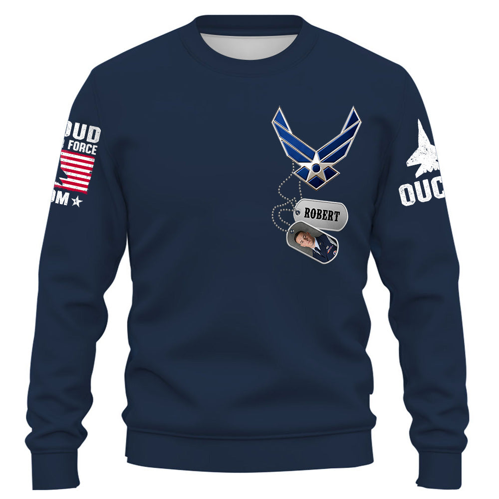 Custom Shirt Military Family Army Mom Shirt Custom Name And Photo Soldier Gift For Military Family Member K1702 Trhn