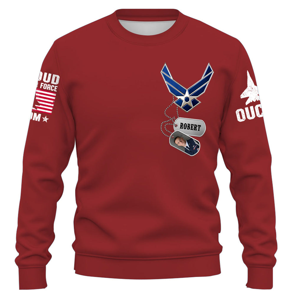 Custom Shirt Military Family Army Mom Shirt Custom Name And Photo Soldier Gift For Military Family Member K1702 Trhn