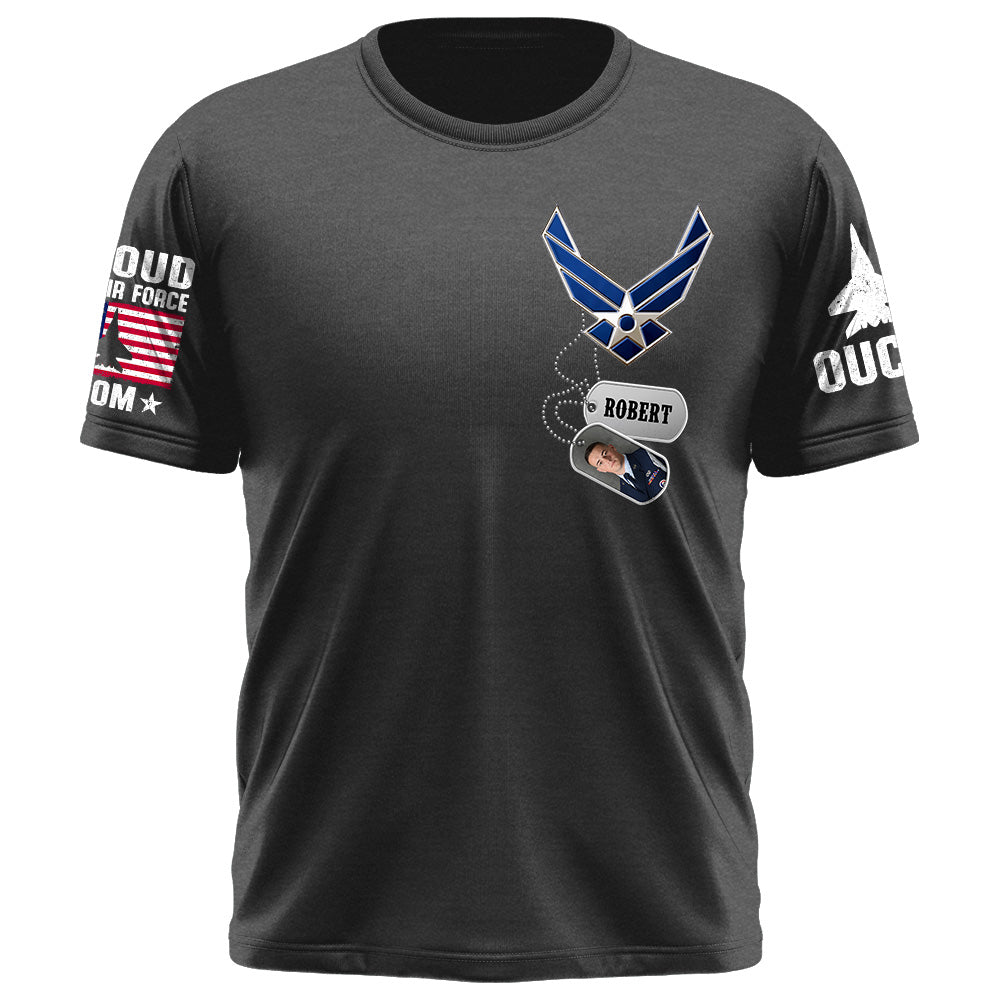 Custom Shirt Military Family Army Mom Shirt Custom Name And Photo Soldier Gift For Military Family Member K1702 Trhn