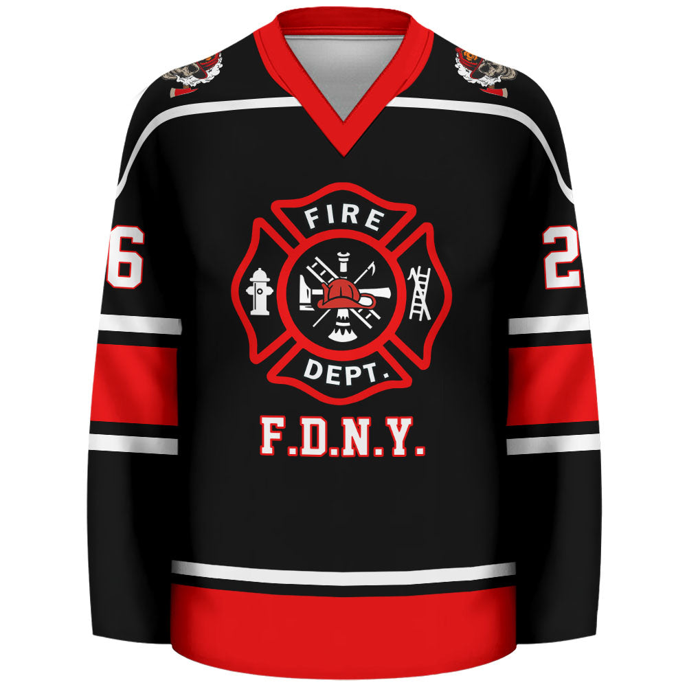 Custom Your Departments Hockey Jerseys Gift For Firefighter K1702 Trhn
